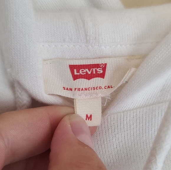 Levi's White Cropped Hoodie - Picture 4 of 4